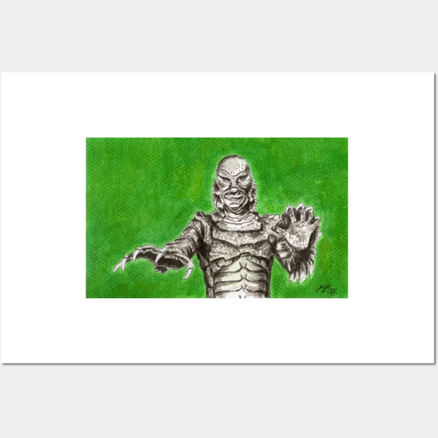 Creature from the Black Lagoon Wall Art by BarnabyEdwards